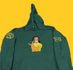 Dark Green with IceYike Mens Embroidery Hoodies