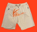 Cream with Orange Yike  Mens Shorts