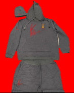 Gray with Red Yike Mens Joggers