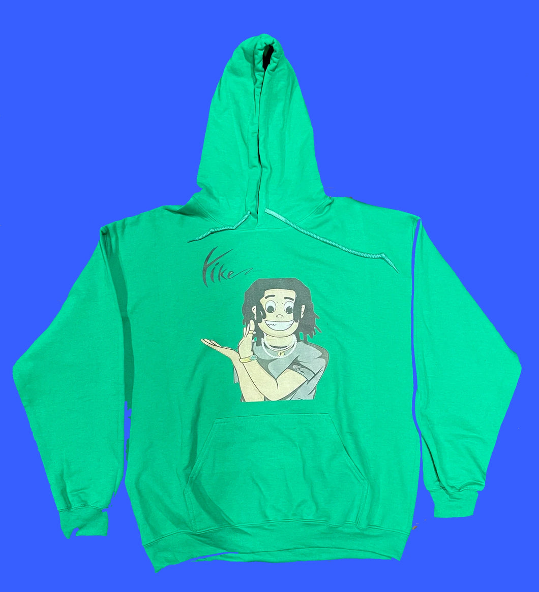 Green Ice Yike DTF Hoodies