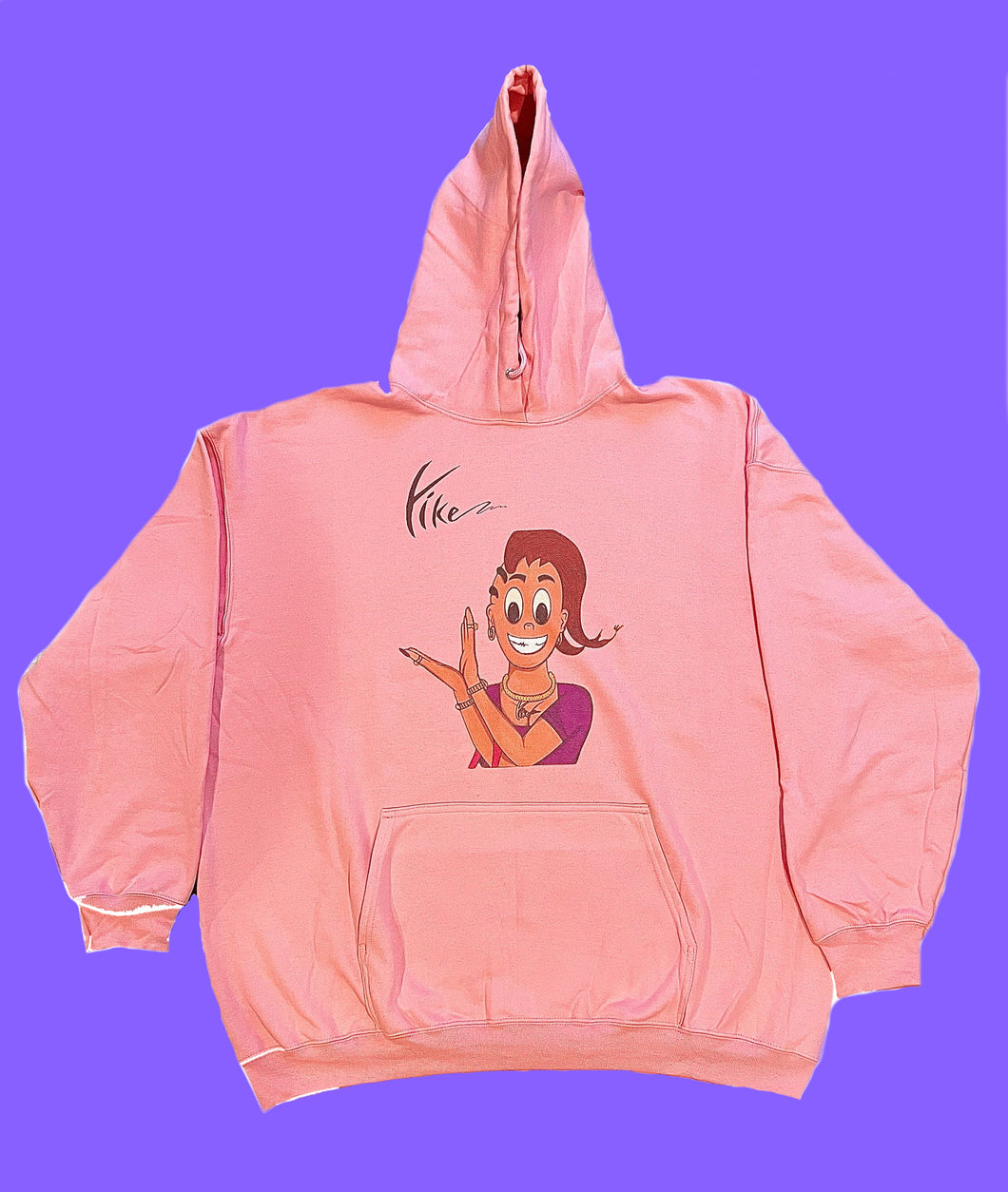 Yikelicious pink DTF Hoodies