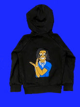 Load image into Gallery viewer, Childrens Black zip-up hoodie with IceYike
