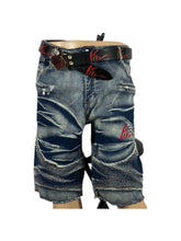 Load image into Gallery viewer, Dark Ash Wash Denim Mens Shorts
