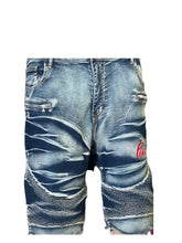 Load image into Gallery viewer, Dark Ash Wash Denim Mens Shorts
