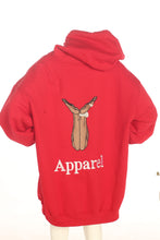 Load image into Gallery viewer, Red with White Yike Mens Hands Mens Embroidery Hoodies
