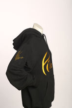 Load image into Gallery viewer, Black &amp; Yellow Yike Logo Mens Embroidery Hoodies
