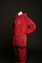 Load image into Gallery viewer, Red and Black Mens Track Suit
