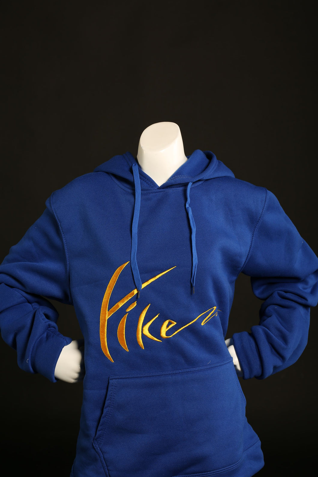 Blue & Yellow Yike Logo Mens Embroidery Hoodies